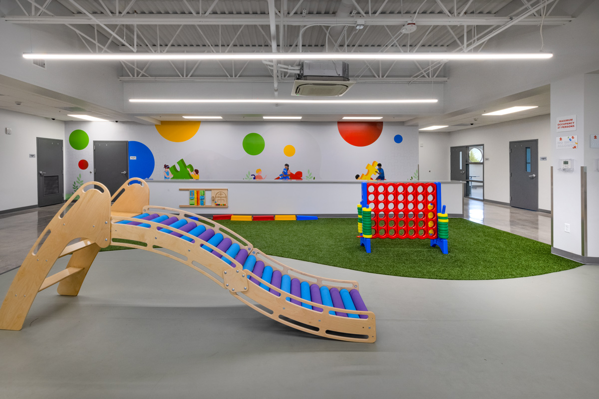 Interior design view of the South Florida Autism Charter School  in Miami FL. 